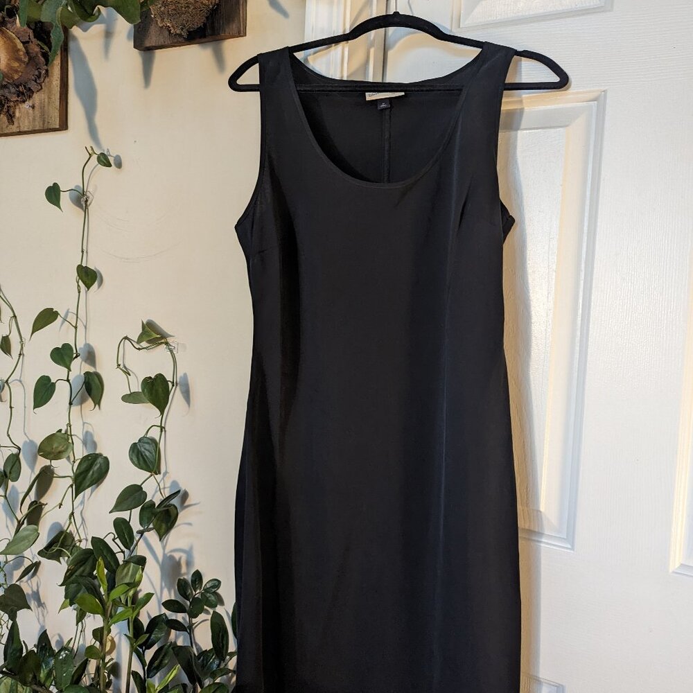 Simple Black Midi Dress